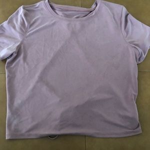 Lululemon open tie back short sleeve tee size 10
